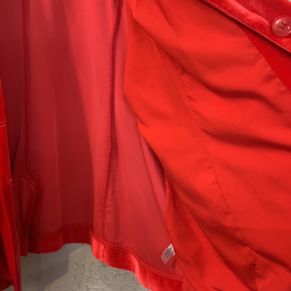 Lane Bryant Red Velvet Blazer Jacket - Picture 8 of 16